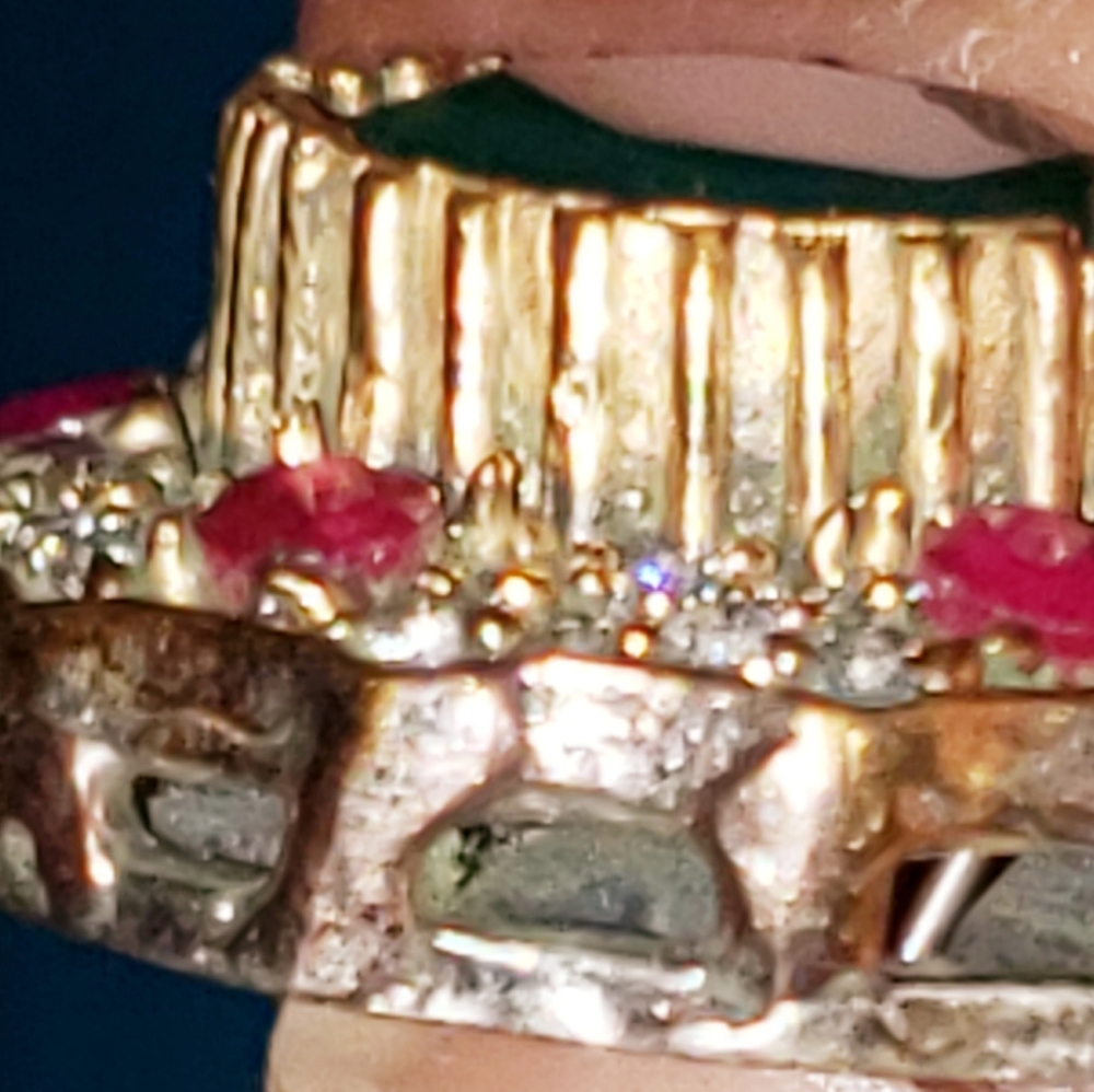 Emerald, Ruby, Gemstone Earrings - image 4